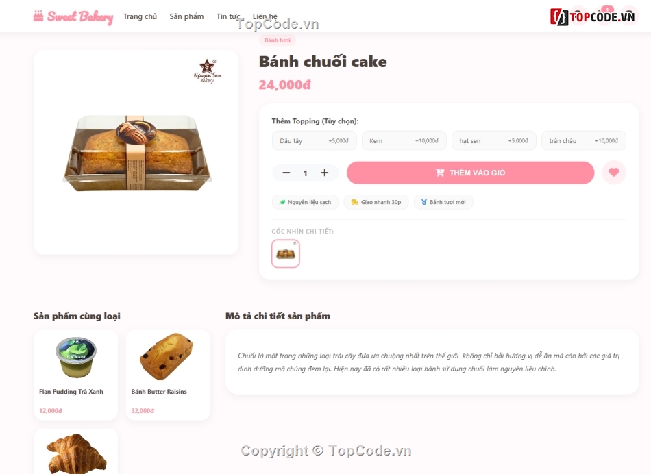 Web bán hàng,bán hàng,barkery